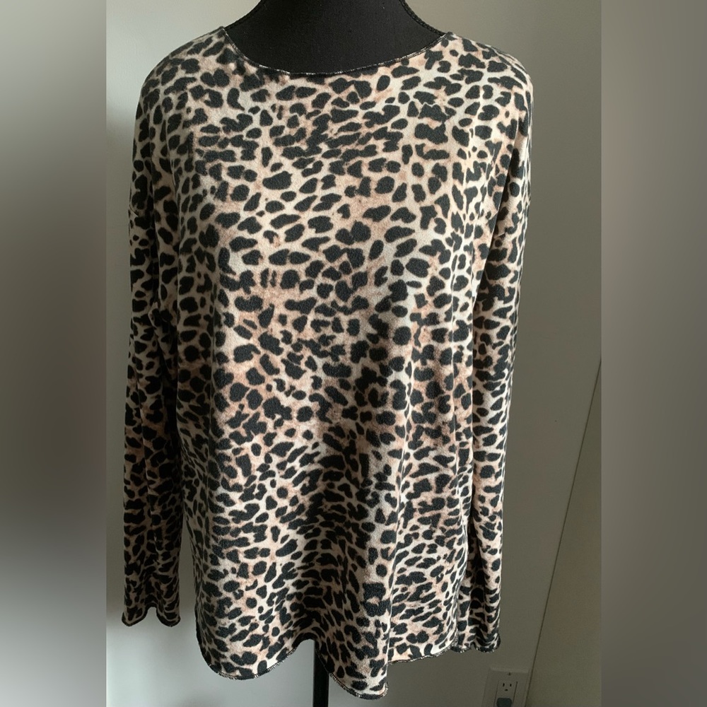 Amisu leopard long sleeves top